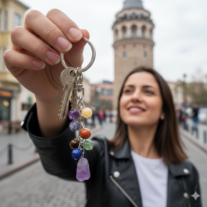 NİYETİNLE | Hatırlatıcı Doğal Taş Anahtarlık & Aksesuar