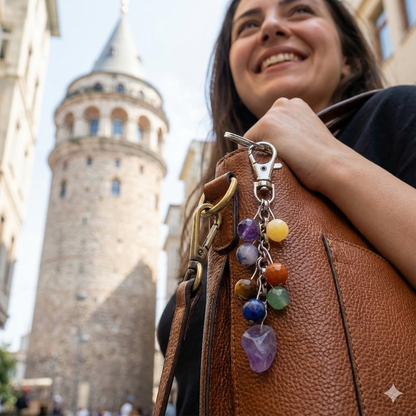 NİYETİNLE | Hatırlatıcı Doğal Taş Anahtarlık & Aksesuar